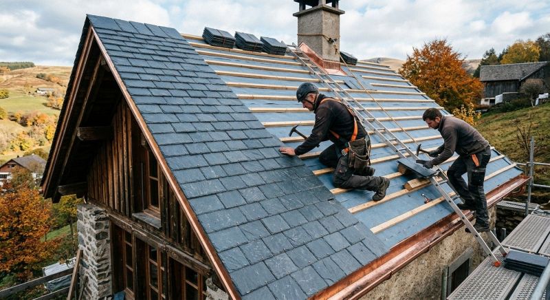 Slate Roofing Service detail